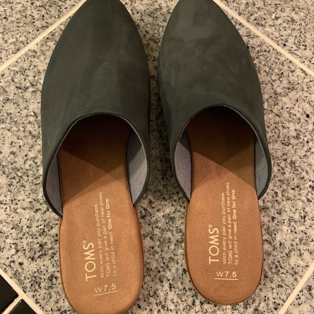 Toms Brand Mules, Black